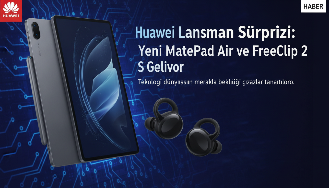 Huawei Lansman Sürprizi: Yeni MatePad Air ve FreeClip 2 S Geliyor