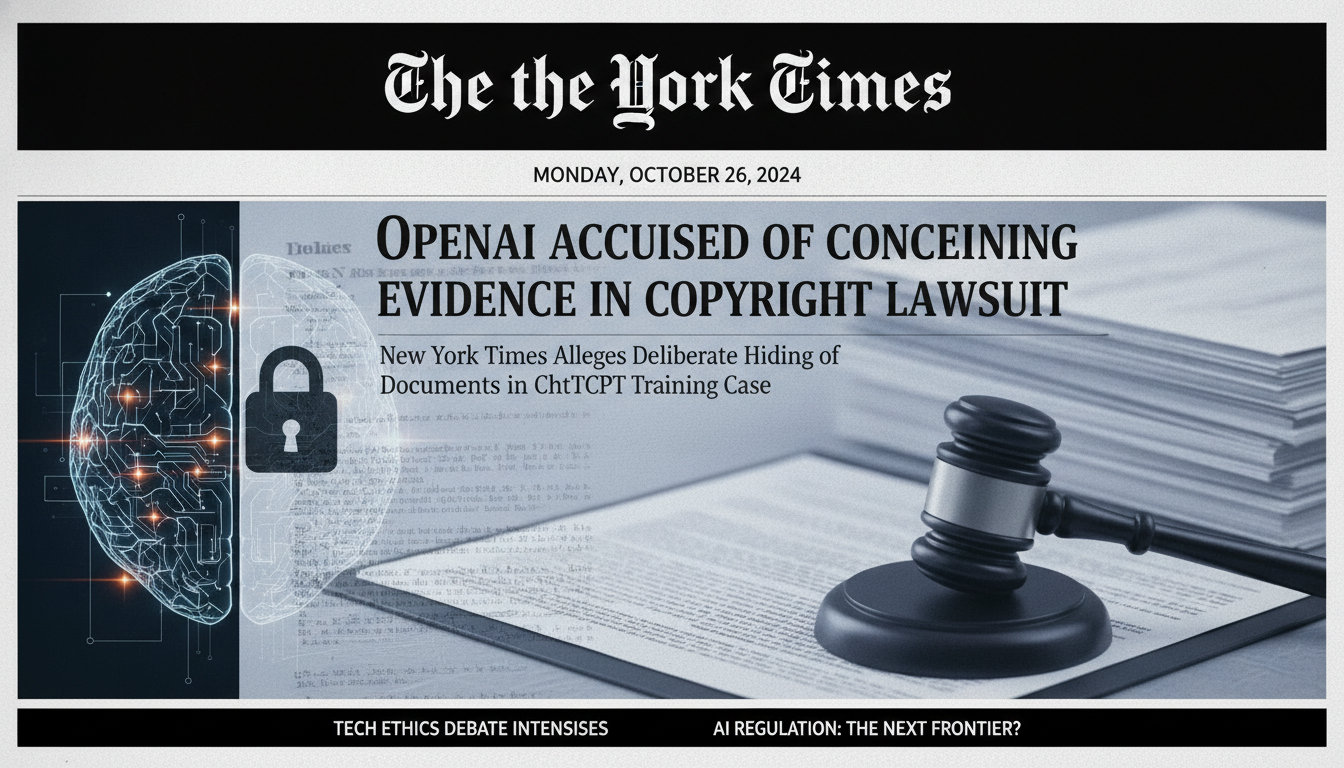 New York Times says OpenAI hid evidence in ChatGPT copyright trial