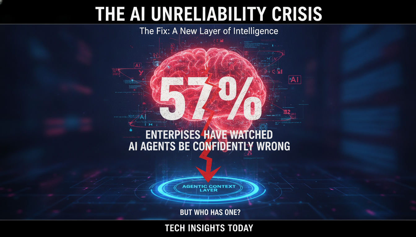 57% of enterprises have watched AI agents be confidently wrong. The fix is an agentic context layer, but who has one?