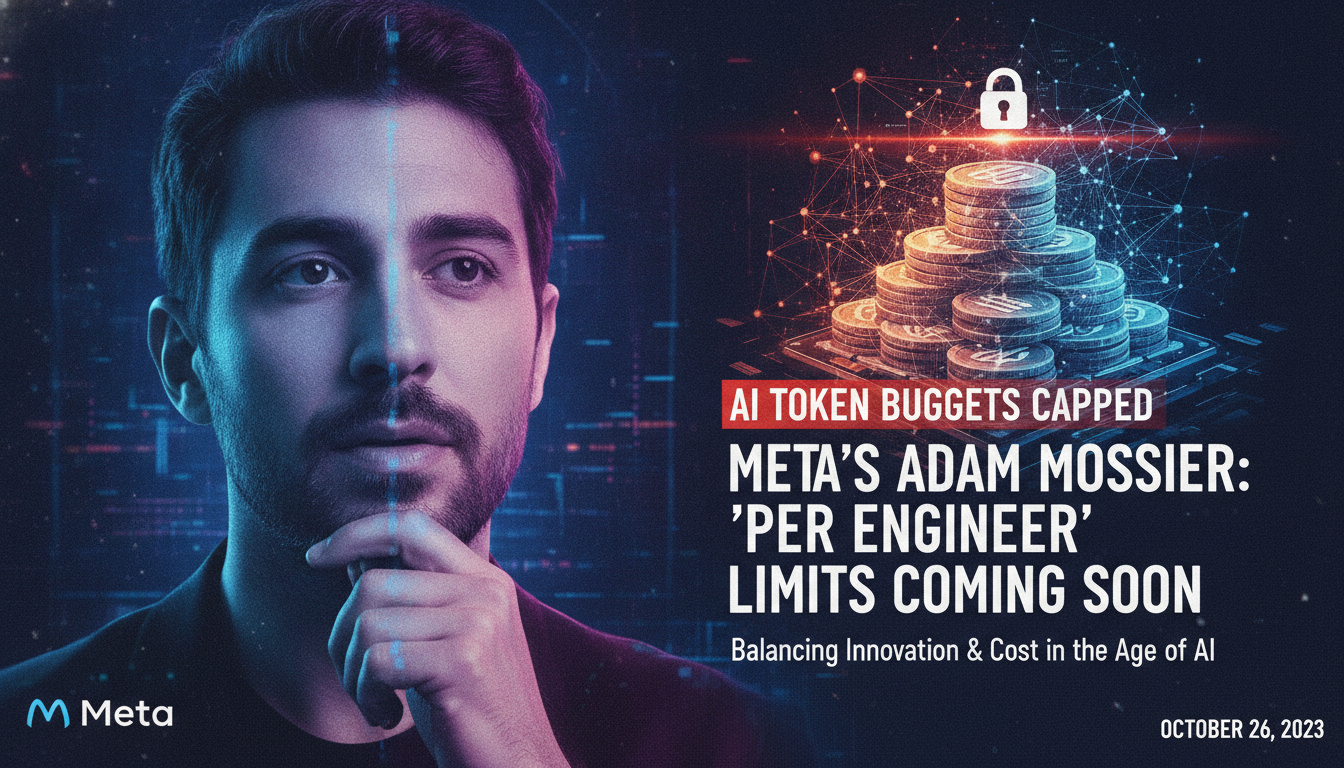 Meta’s Adam Mosseri says AI token budgets could soon be capped per engineer