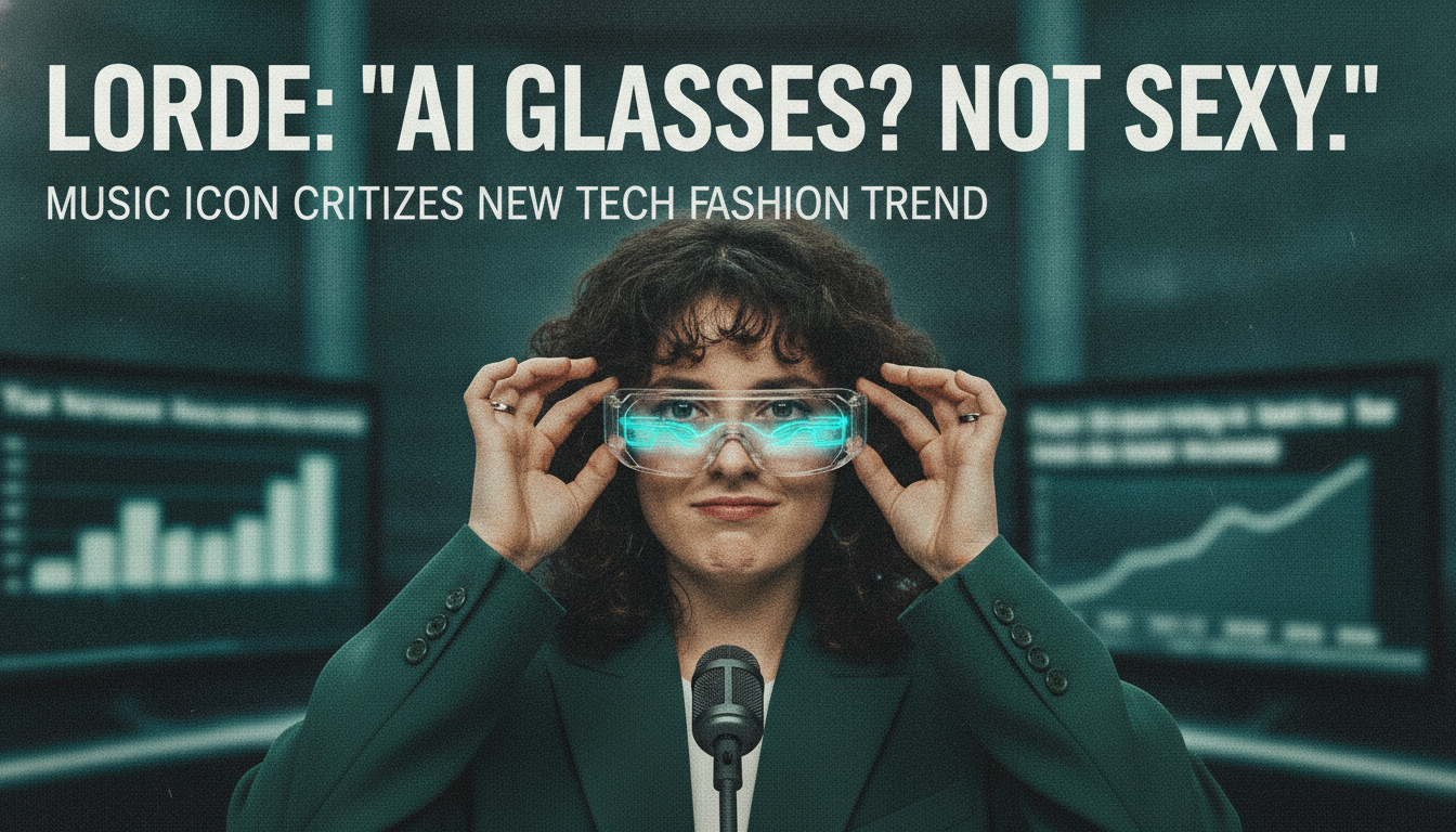 Lorde says AI glasses are “not sexy”