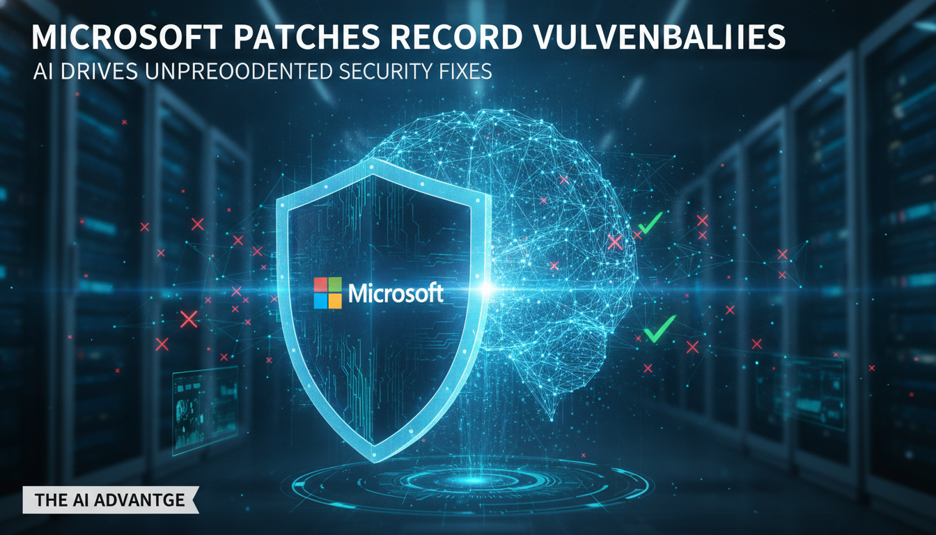 Microsoft patches record number of security vulnerabilities, citing its use of AI