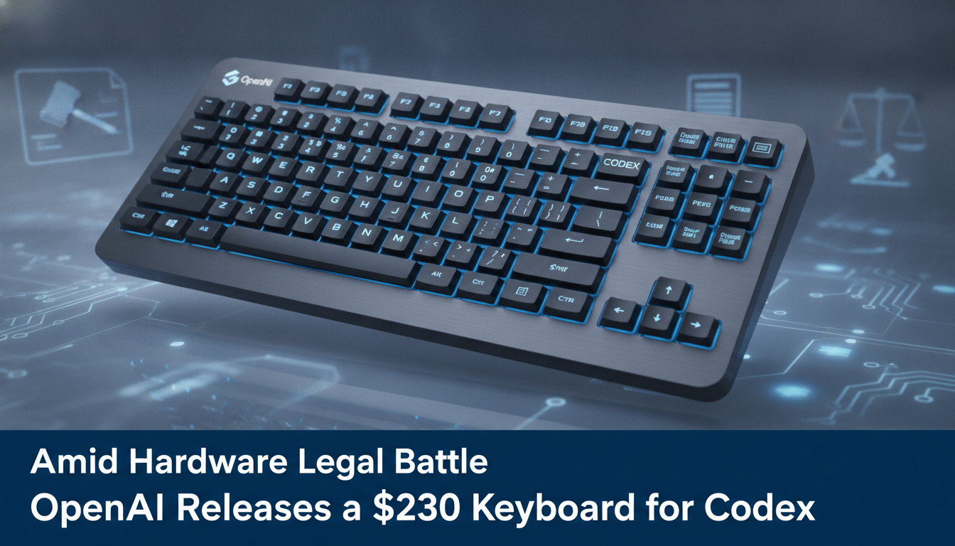 Amid hardware legal battle, OpenAI releases a $230 keyboard for Codex