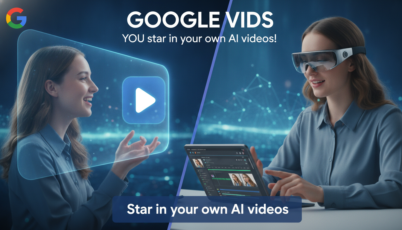 Google Vids now lets you star in your own AI videos