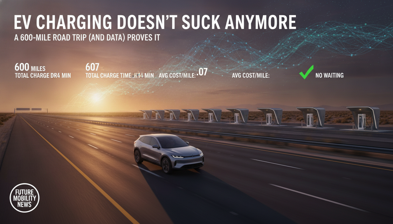 A 600-mile road trip (and data) proves EV charging doesn’t suck anymore
