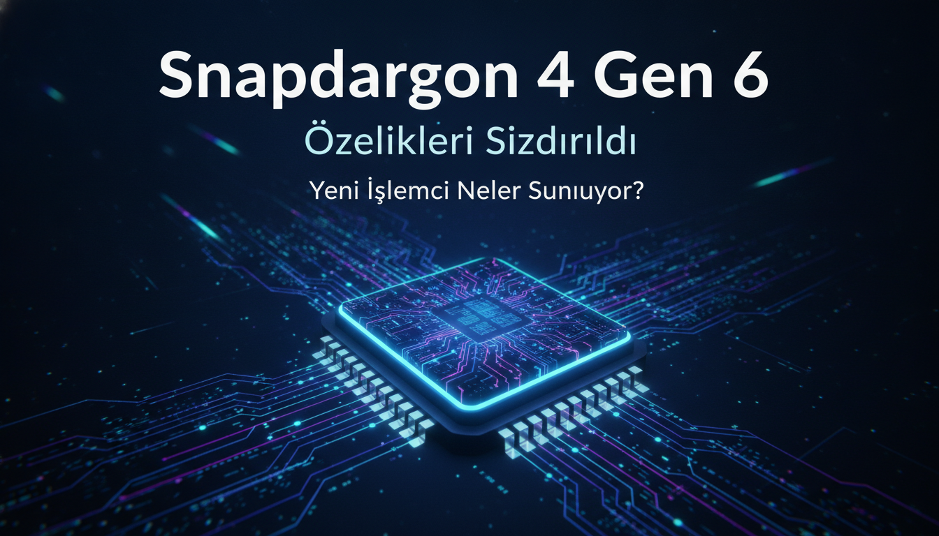 Snapdragon 4 Gen 6 Özellikleri Sızdırıldı: Yeni İşlemci Neler Sunuyor?