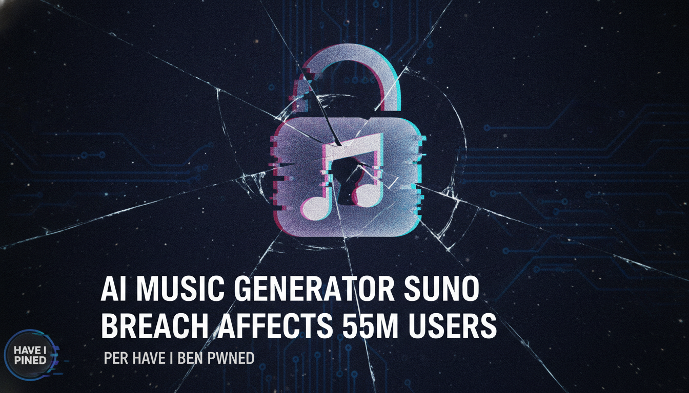 AI music generator Suno breach affects 55M users, per Have I Been Pwned