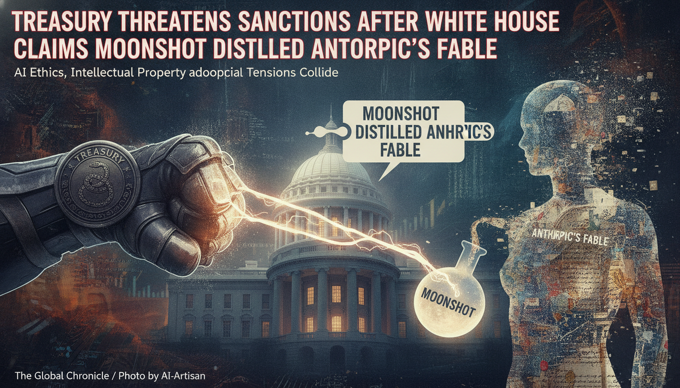 Treasury threatens sanctions after White House claims Moonshot distilled Anthropic’s Fable