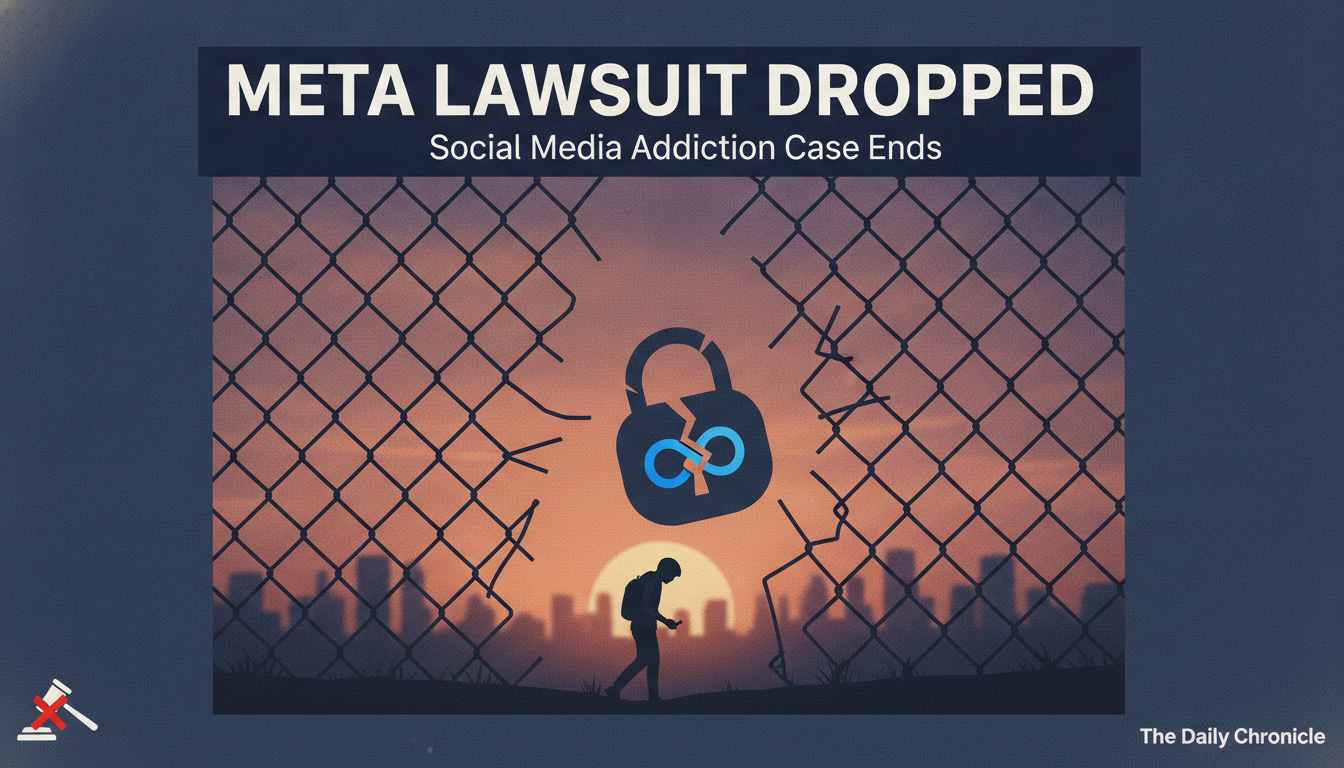 Social media addiction lawsuit against Meta is dropped