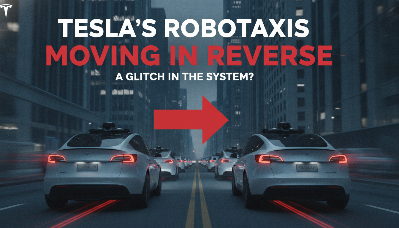 Tesla’s robotaxis are moving in reverse