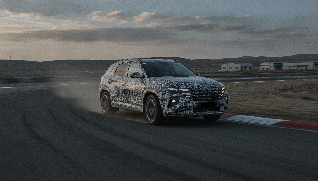 2027 Model Hyundai Tucson Test Edilirken Görüntülendi: Büyüyen Boyutlar ve Dev Ekran