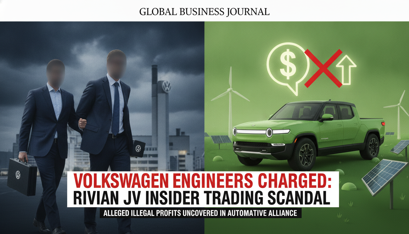 Volkswagen engineers charged with insider trading tied to Rivian joint venture