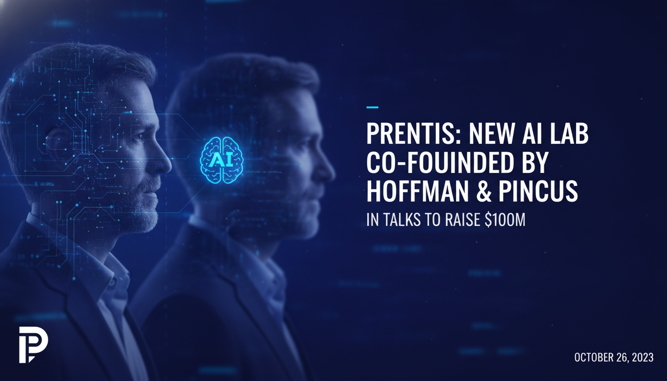 Prentis, new AI lab co-founded by Reid Hoffman, Marc Pincus in talks to raise $100M