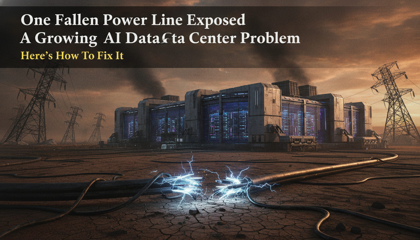 One fallen power line exposed a growing AI data center problem. Here’s how to fix it.