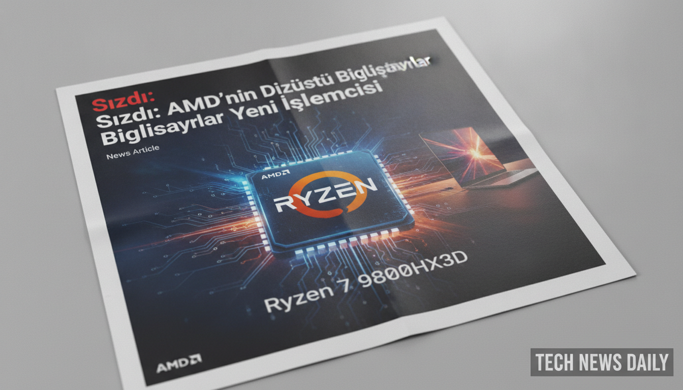 Ryzen 7 9800HX3D Sızdı: AMD’nin Dizüstü Bilgisayarlar için Yeni İşlemcisi