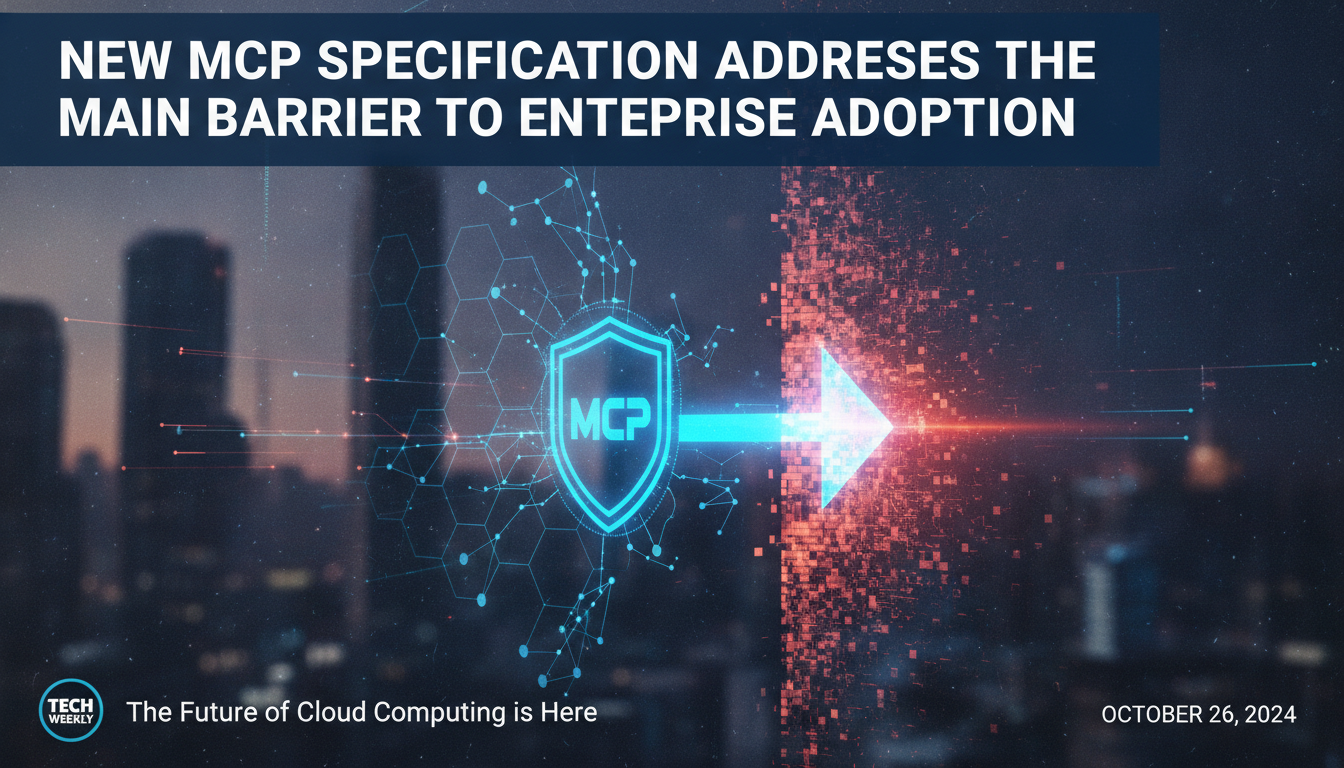 New MCP specification addresses the main barrier to enterprise adoption