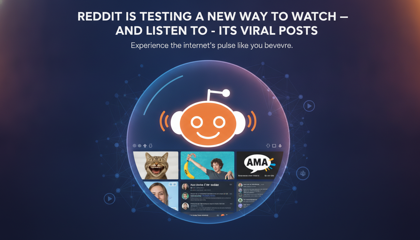Reddit is testing a new way to watch — and listen to — its viral posts