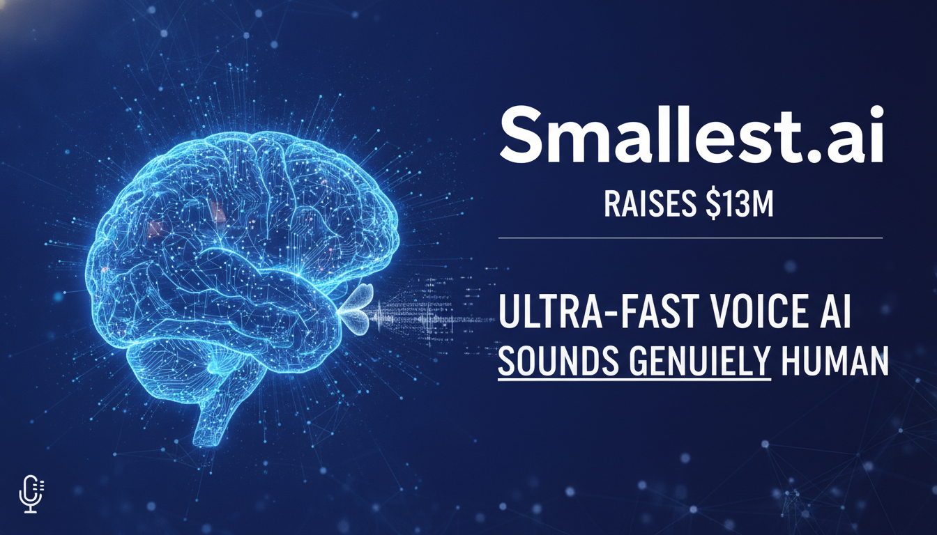Smallest.ai raises $13M to build ultra-fast voice AI that sounds genuinely human