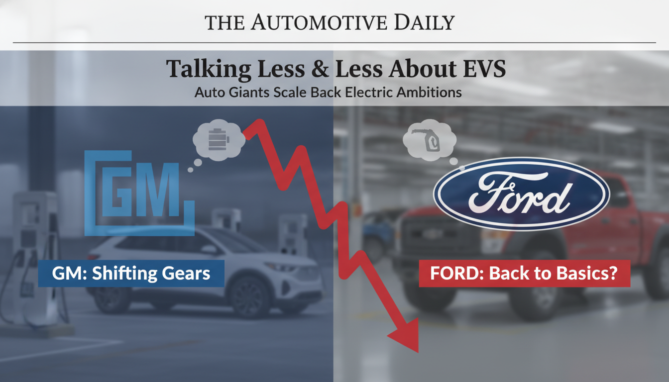GM and Ford are talking less and less about EVs