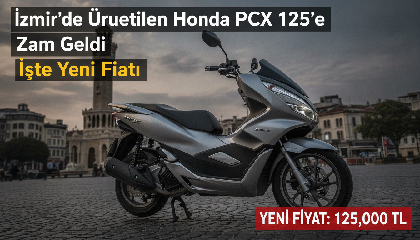 İzmir’de Üretilen Honda PCX 125’e Zam Geldi: İşte Yeni Fiyatı