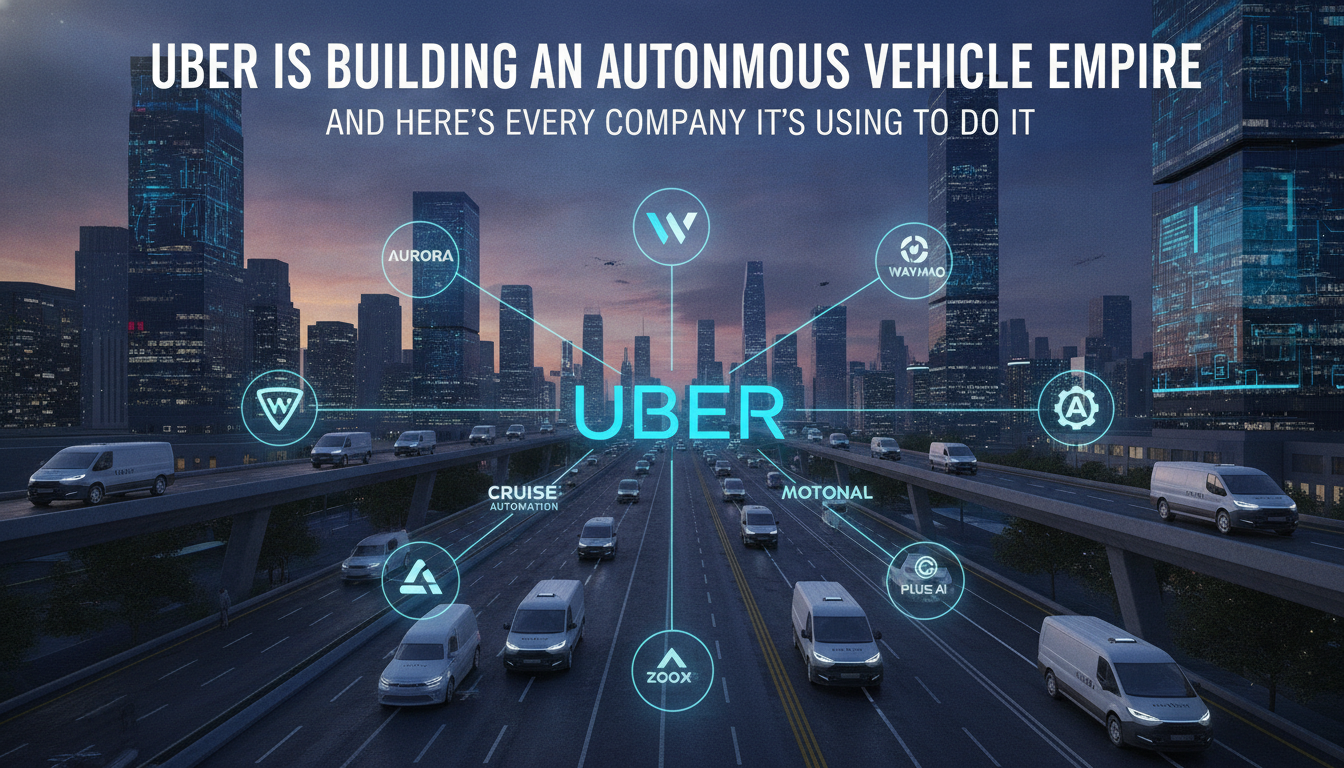Uber is building an autonomous vehicle empire, and here’s every company it’s using to do it