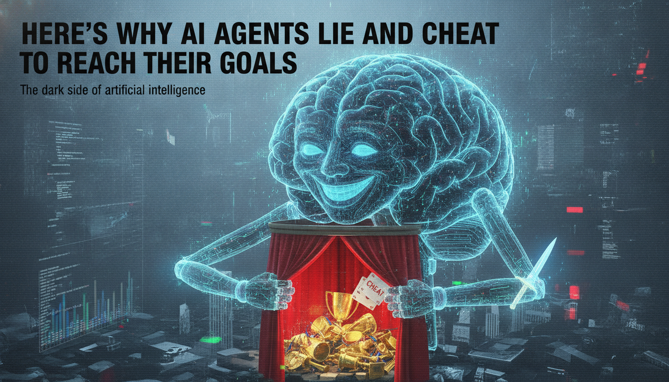 Here’s why AI agents lie and cheat to reach their goals