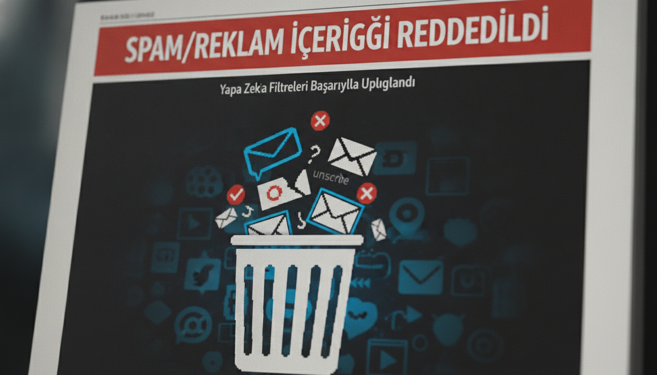 Spam/Reklam İçeriği Reddedildi