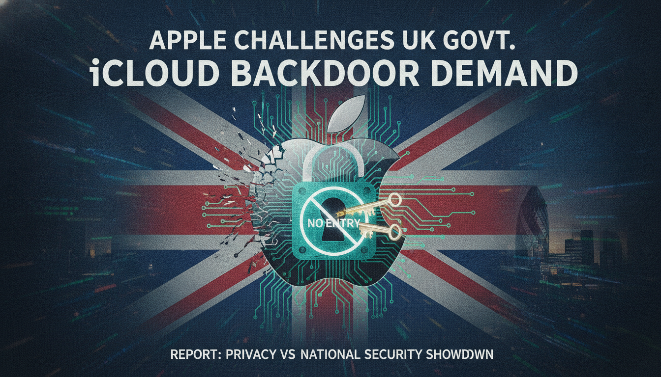 Apple challenges UK government’s latest demand for iCloud backdoor: report