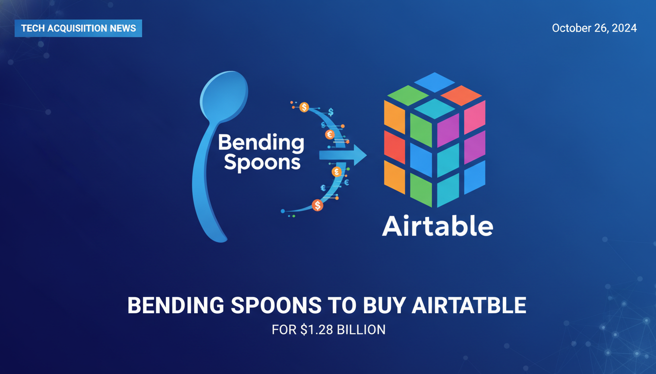 Bending Spoons to buy Airtable for $1.28B