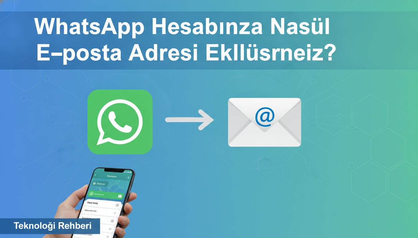 WhatsApp Hesabınıza Nasıl E-posta Adresi Eklersiniz?
