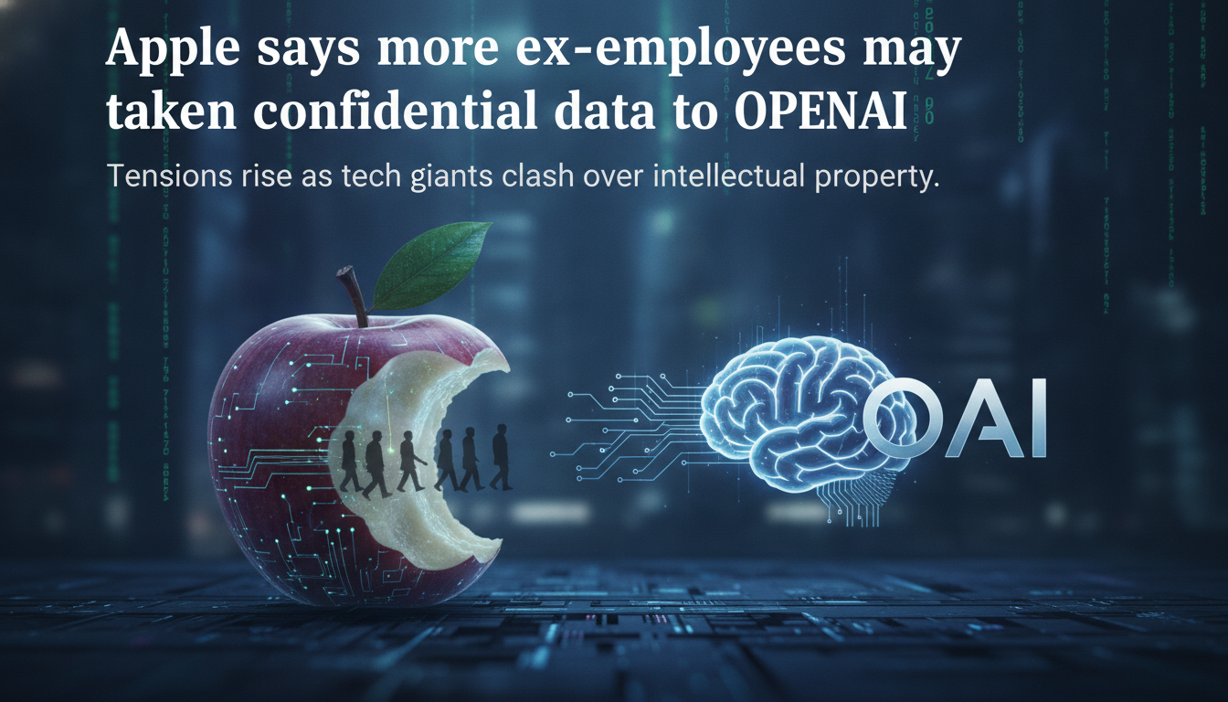 Apple says more ex-employees may have taken confidential data to OpenAI