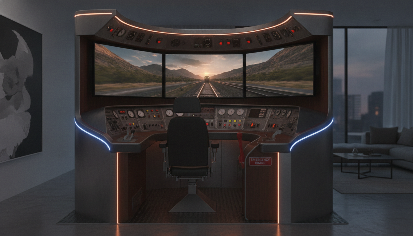 Evine Gerçek Parçalarla Class 80x Tren Simülatörü Kurdu