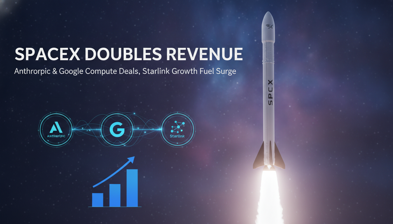 SpaceX doubles revenue on Anthropic and Google compute deals, Starlink growth