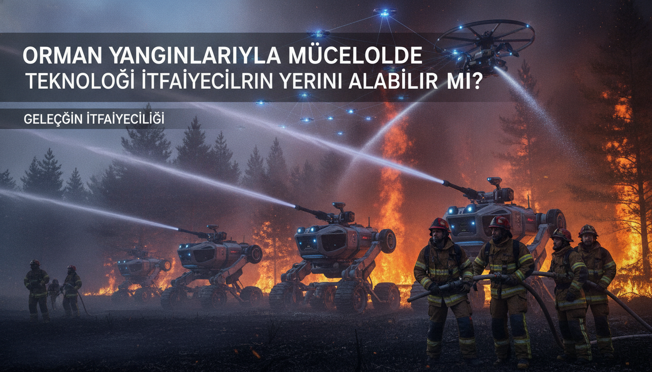 Orman yangınlarıyla mücadelede teknoloji itfaiyecilerin yerini alabilir mi?