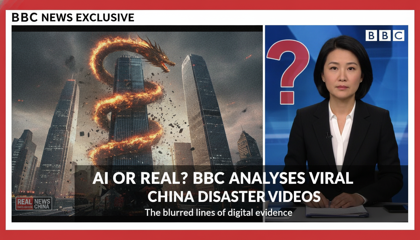 AI or real? BBC analyses viral China disaster videos