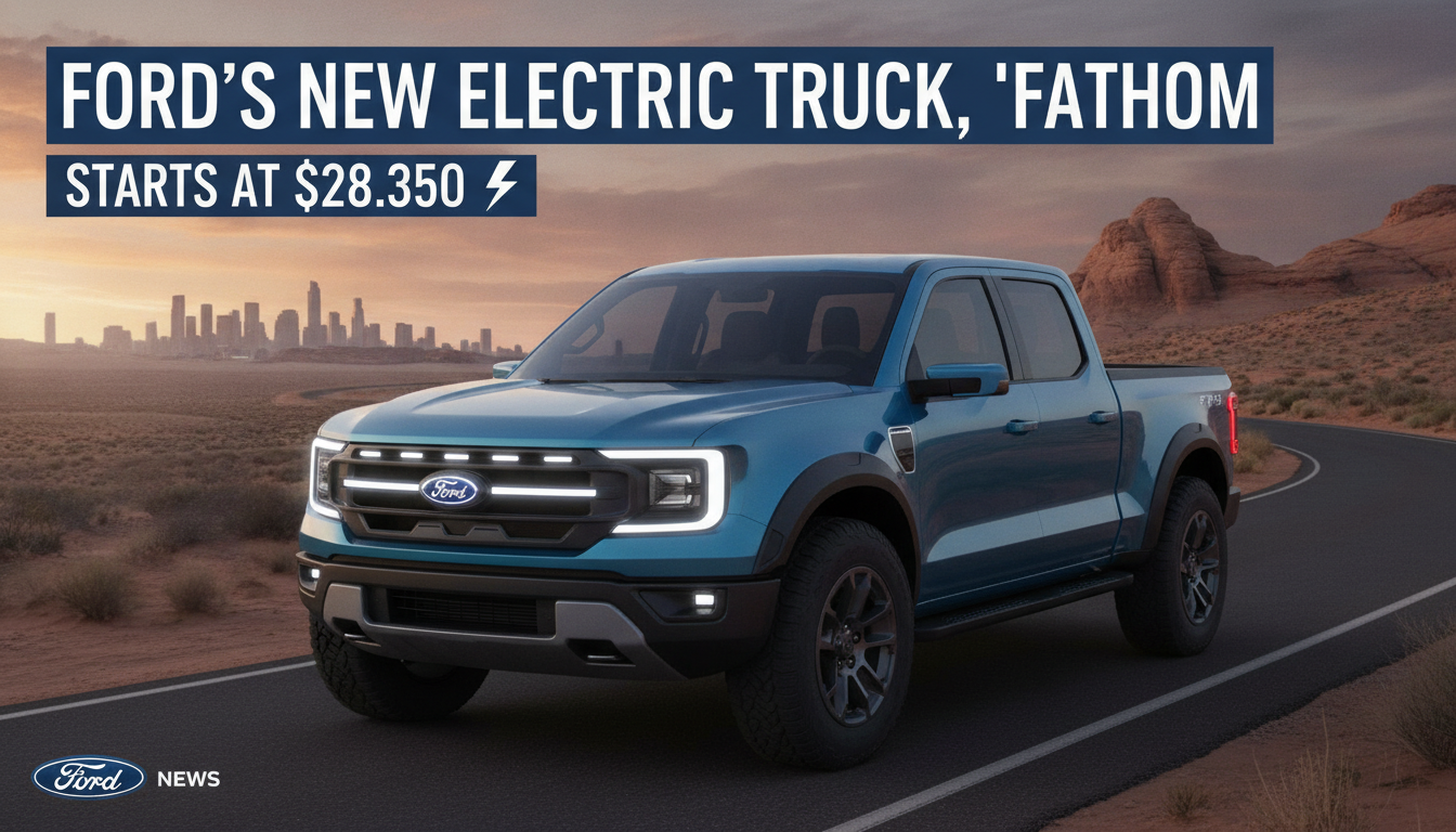 Ford’s new electric truck, ‘Fathom’, starts at $28,350