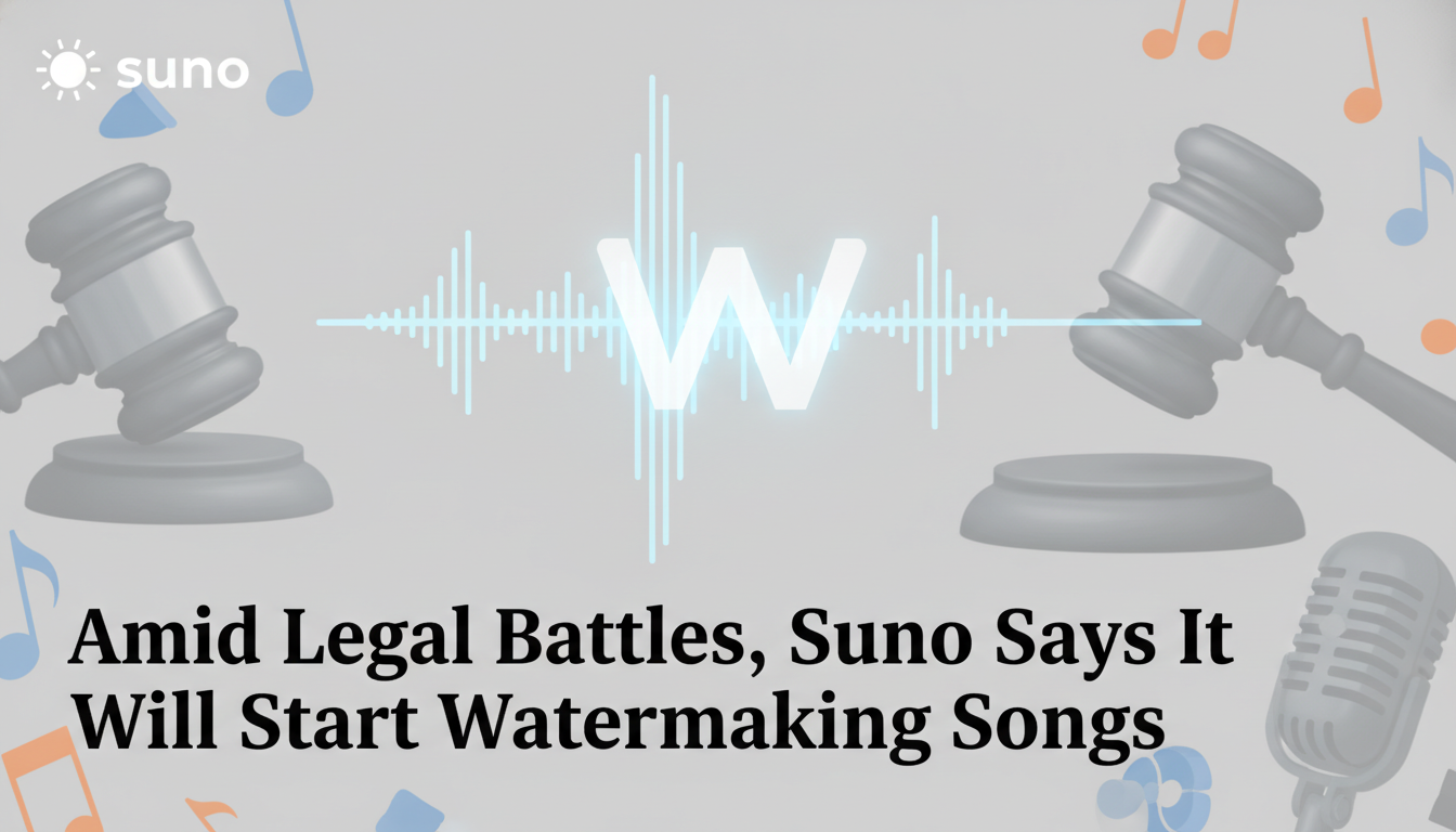 Amid legal battles, Suno says it will start watermarking songs