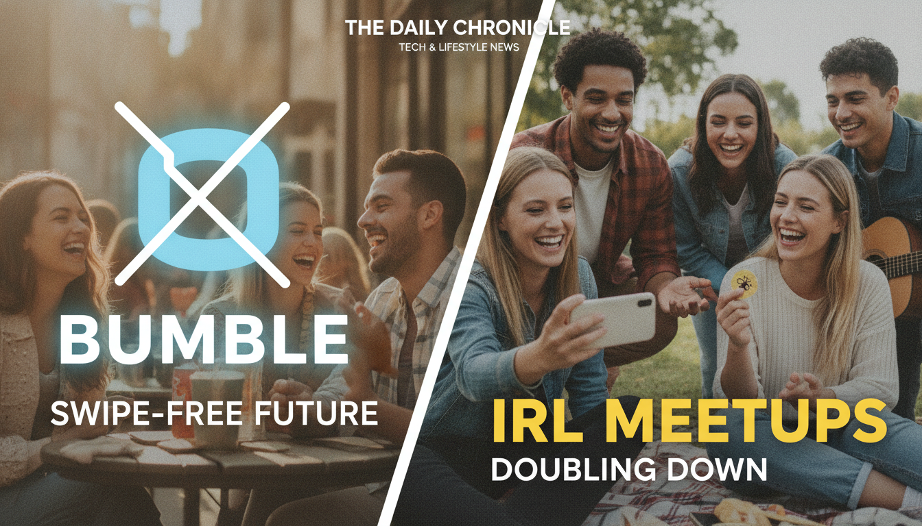 Bumble teases a swipe-free future as it doubles down on IRL meetups