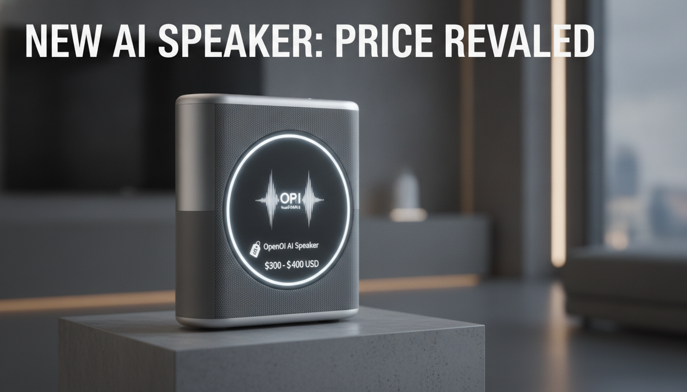 OpenAI’s new AI smart speaker will reportedly sell for between $300 and $400