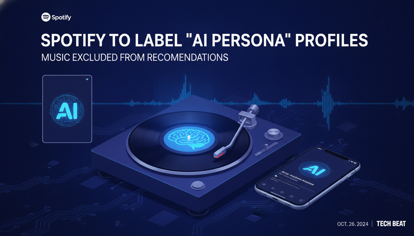 Spotify will label ‘AI Persona’ profiles and exclude their music from recommendations