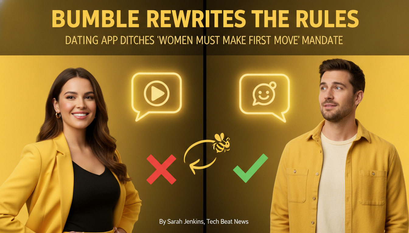Bumble ditches its rule that kept men from making the first move
