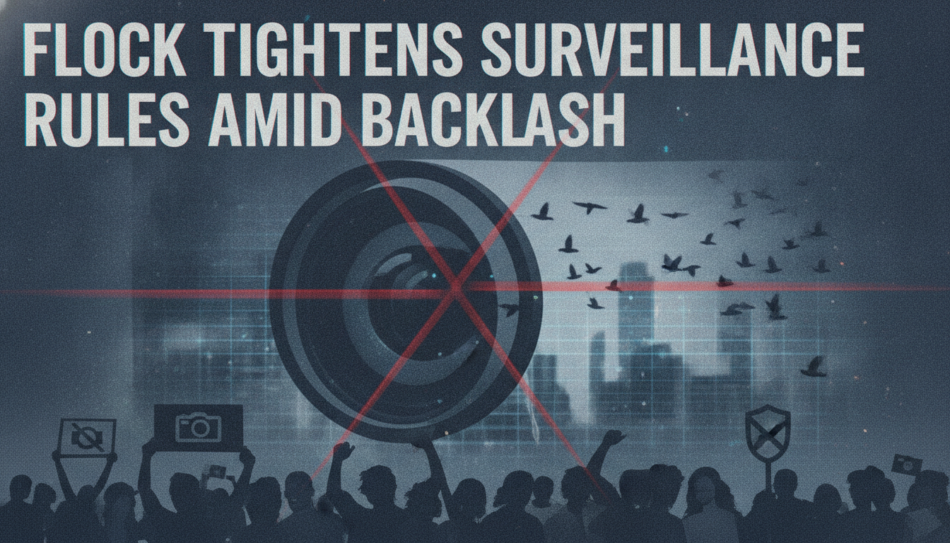 Flock is tightening its rules in response to a growing surveillance backlash