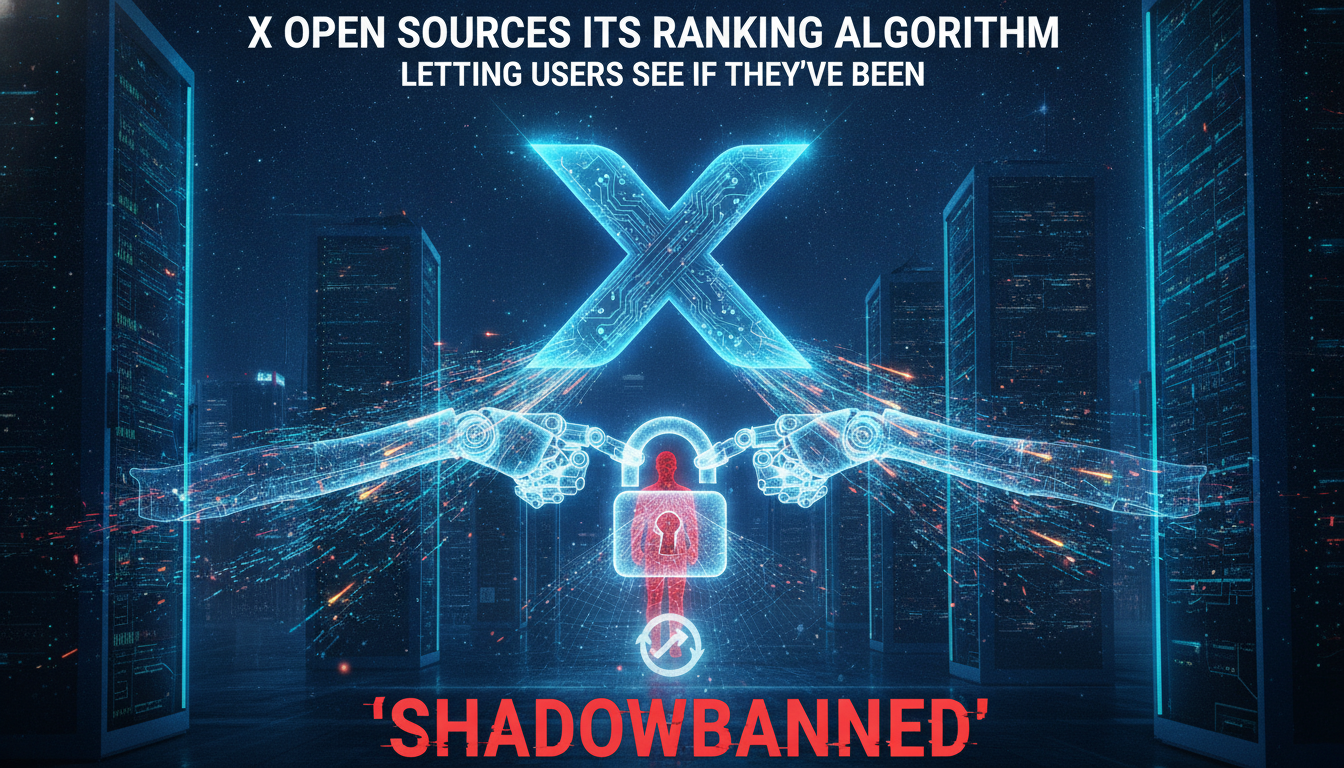 X open sources its ranking algorithm, letting users see if they’ve been ‘shadowbanned’