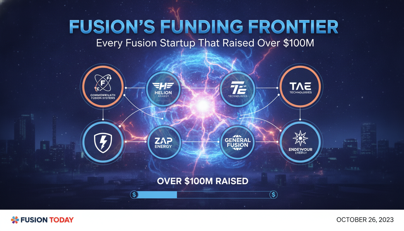 Every fusion startup that has raised over $100M