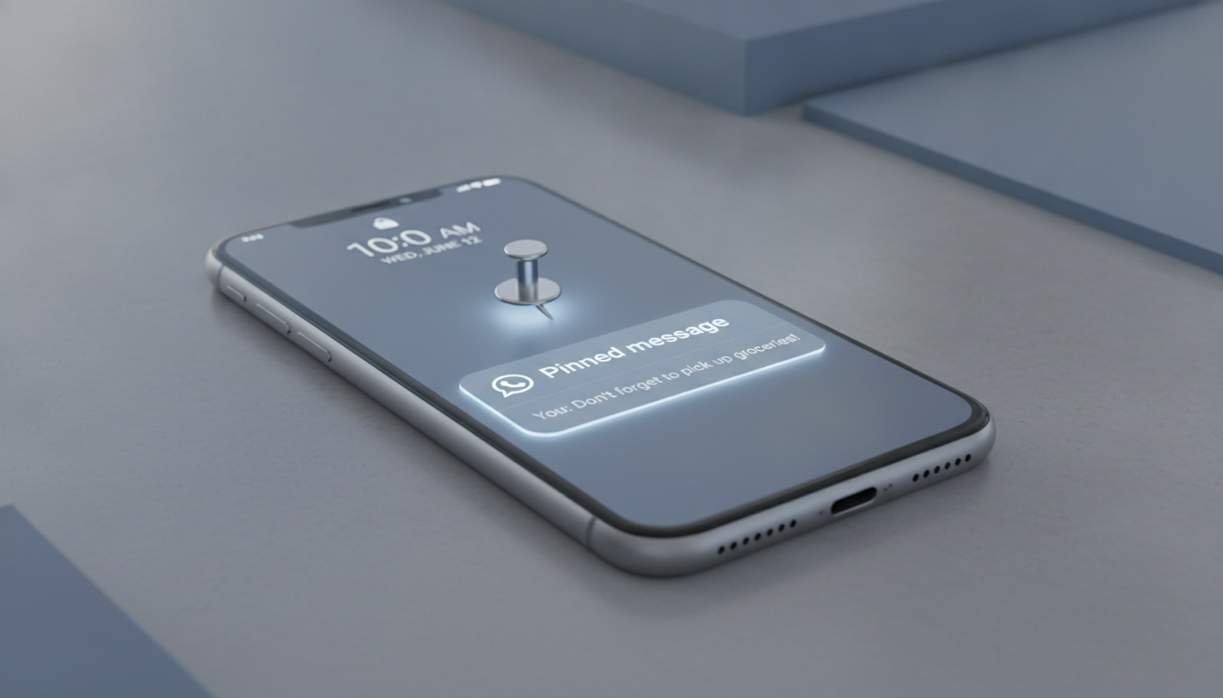 WhatsApp'tan iOS Kullanıcılarına Yeni Özellik: Sabitlenmiş Mesaj Bildirimleri