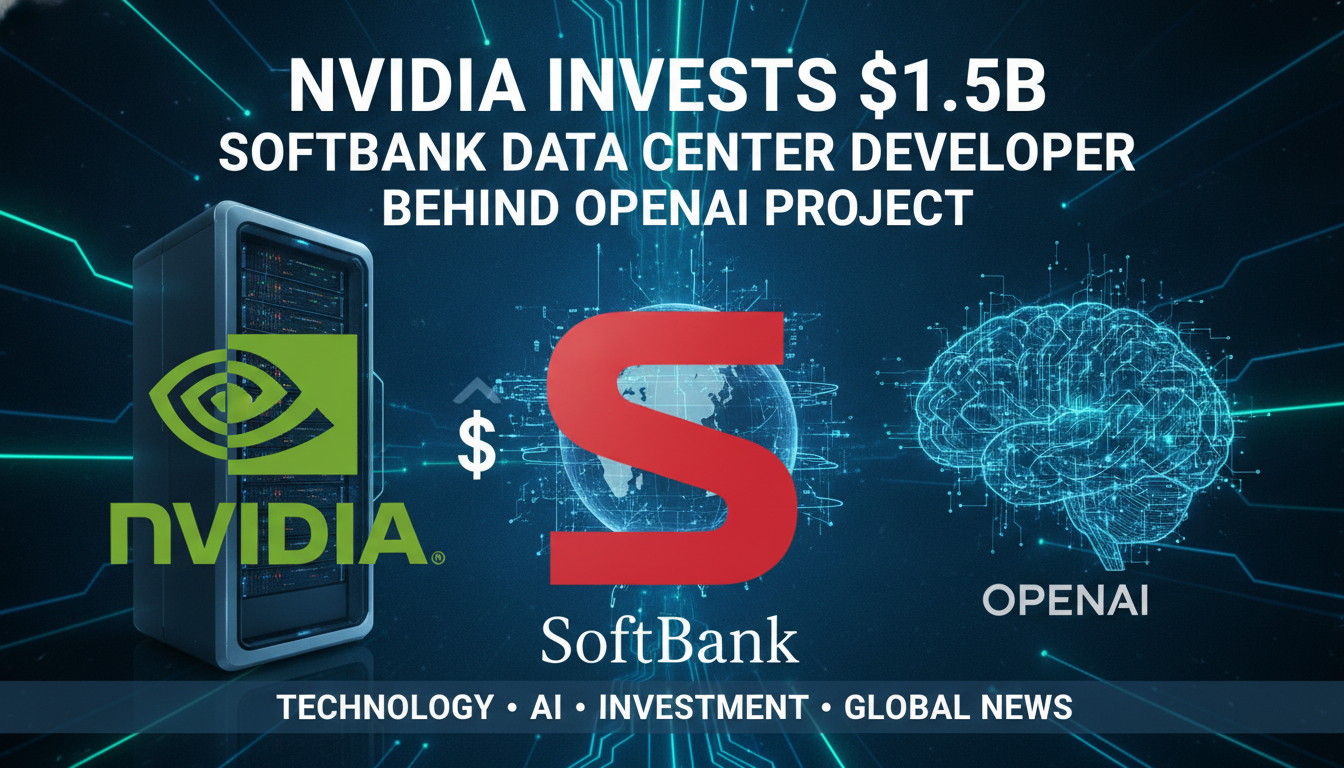 Nvidia investing $1.5B in SoftBank data center developer behind OpenAI project