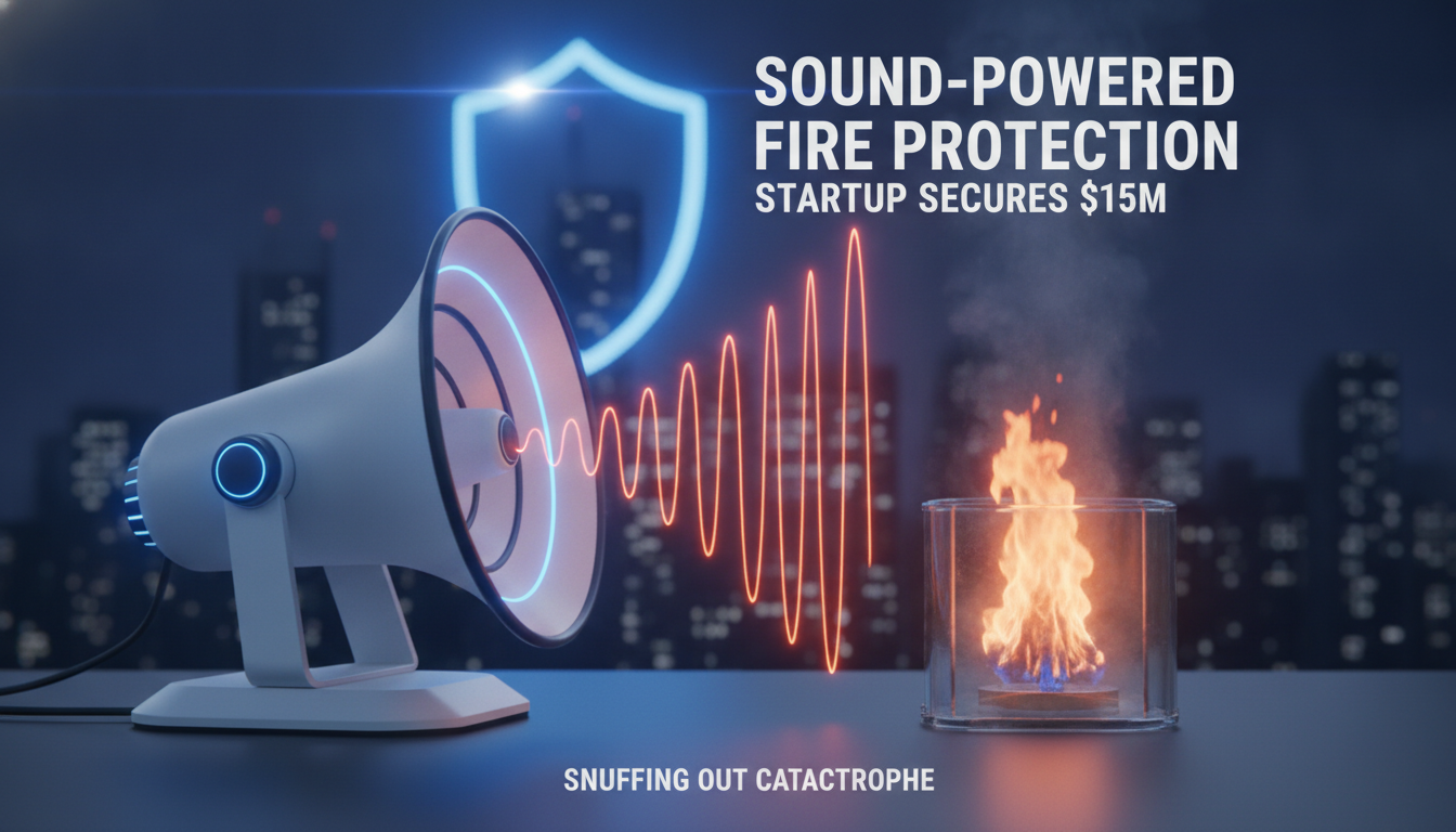 Sound-powered fire protection startup gets $15M to snuff out fires before they turn catastrophic