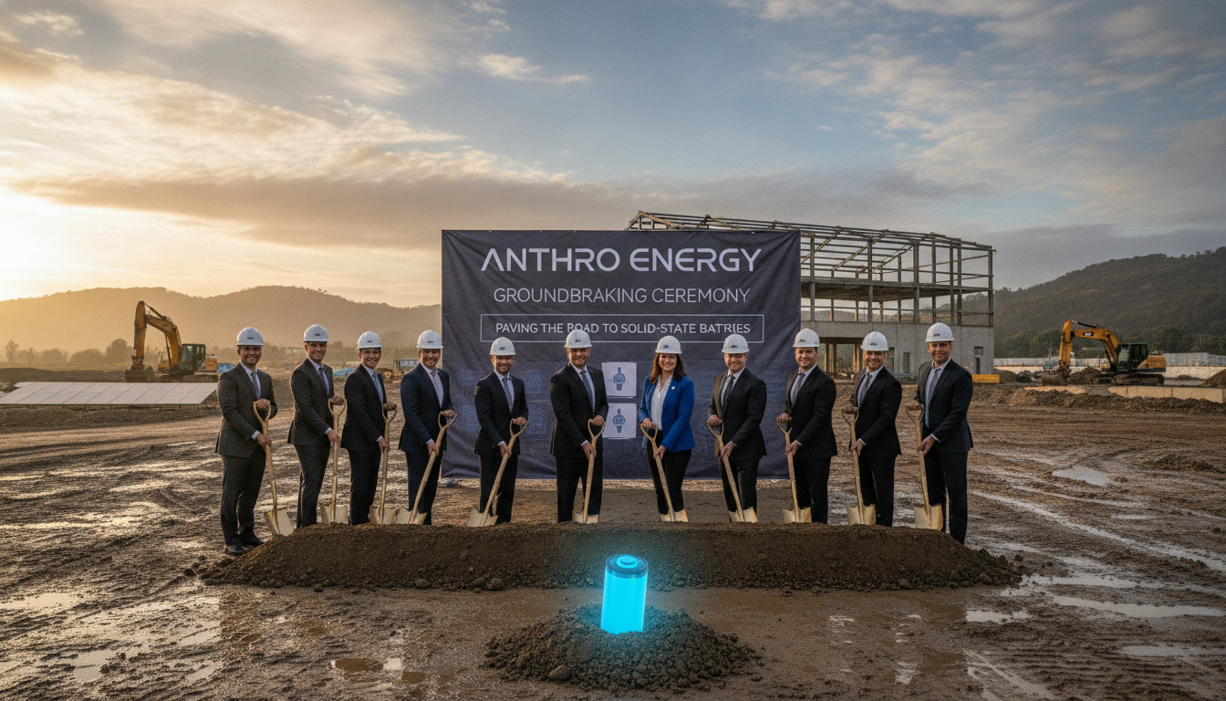 Anthro Energy breaks ground on factory that could pave the road to solid-state batteries