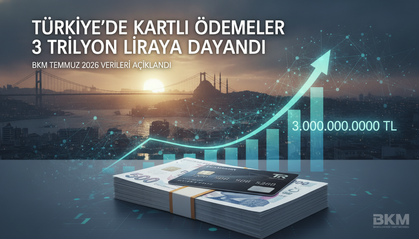 Türkiye’de Kartlı Ödemeler 3 Trilyon Liraya Dayandı: BKM Temmuz 2026 Verileri Açıklandı
