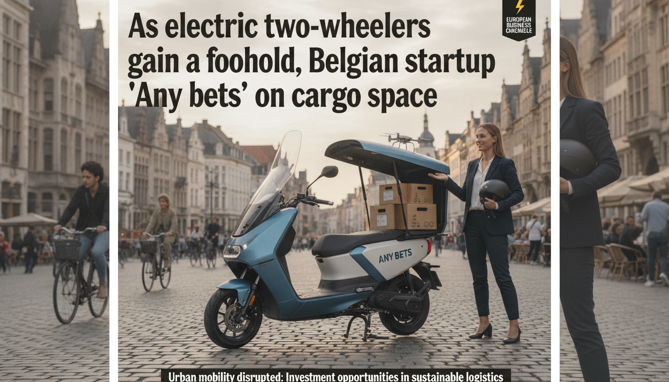 As electric two-wheelers gain a foothold, Belgian startup Any bets on cargo space